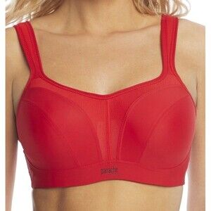 Panache Power Sports Bra Underwire High Impact 32E Style 5021A Red Workout Gym